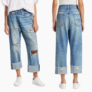 R13 Cross Over Jean in Emory With Rips Wash